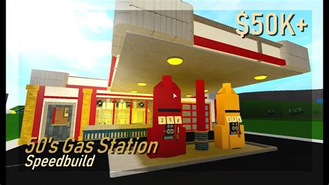 BLOXBURG | 50's Gas Station | Speedbuild | #2 - YouTube