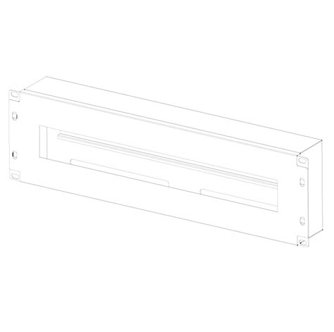 Serveredge 3RU Rack-Mount DIN Rail Enclosure / Panel