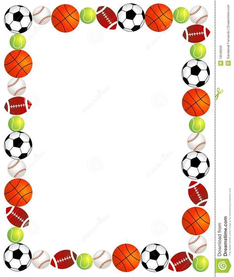 free sports balls scrapbook backgrounds - Google Search | Clip art ...