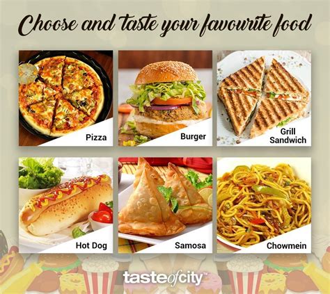 Choose and Taste Your Favourite Food