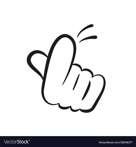 Cartoon hand gesture come here Royalty Free Vector Image