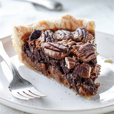 Chocolate Pecan Pie (with maple and bourbon) - Vintage Kitchen Notes