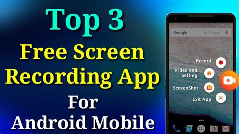 Top 3 Free Screen Recording App For Android Mobile | Records, App, Android