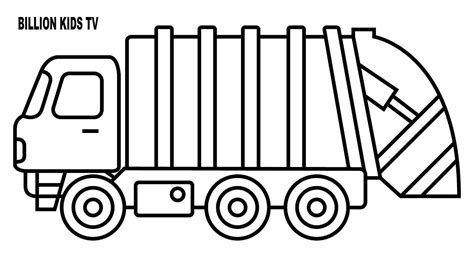 Garbage Truck Coloring Pages Printable