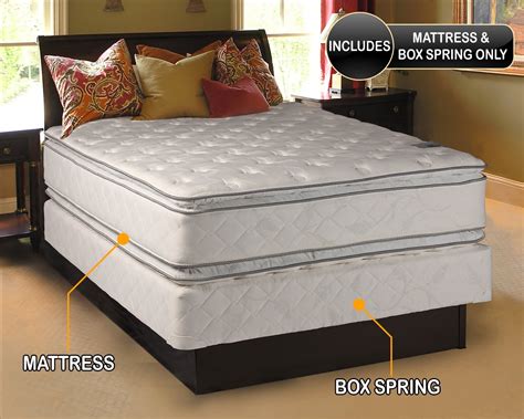 Natural sleep - Medium Soft PillowTop Mattress and Box Spring Set (Full ...