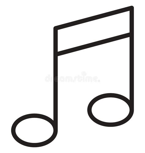 Eighth Note Vector Icon Which Can Be Easily Modified Or Edit Stock ...