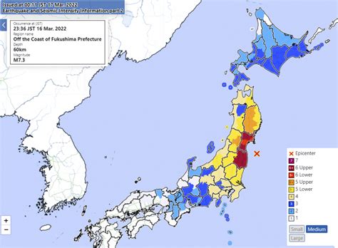 At least 1 dead, dozens injured as M7.4 quake hits northeastern Japan