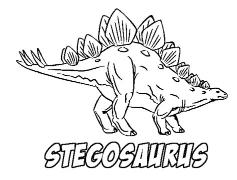 Stegosaurus Coloring Page