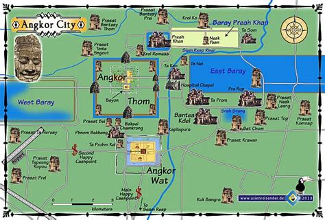 Map of the Angkor Wat - E&T Abroad