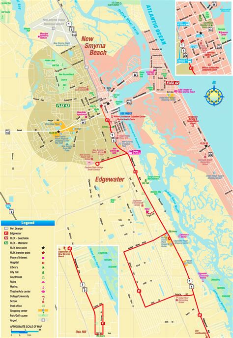 New Smyrna Beach tourist map