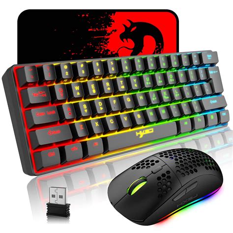 Amazon.in: Buy Wireless Gaming Keyboard and Mouse Combo, 2200mAh Mini ...