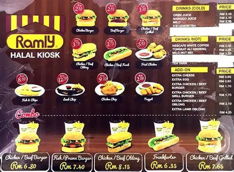 Burger Ramly Menu, Menu for Burger Ramly, Kampung Baru, Kuala Lumpur ...