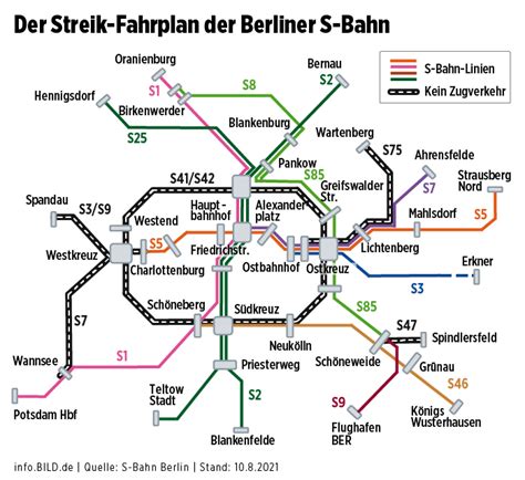 So fährt die Berliner S-Bahn während des Streiks - B.Z. – Die Stimme ...