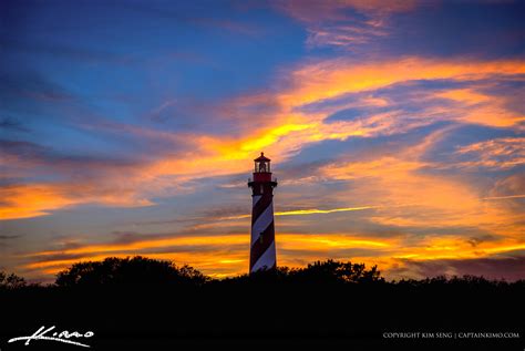 St. Augustine Lighthouse Sunset Sky