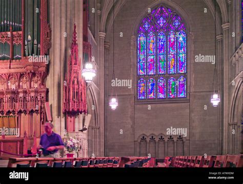 NORTH CAROLINA DURHAM Duke University Chapel stained glass windows The ...