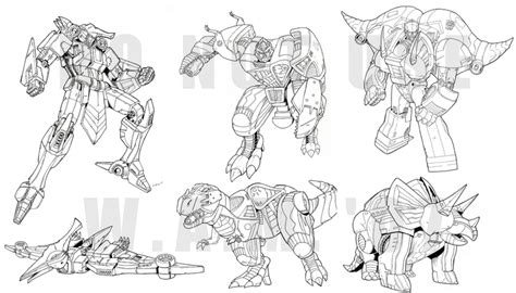 Transformers Dinobots Coloring Pages Easy Coloring Pages