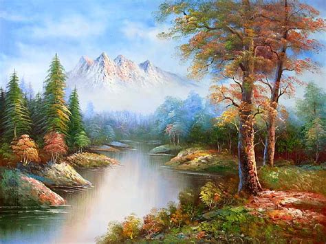 Classic Mountain Landscape,oil paintings online