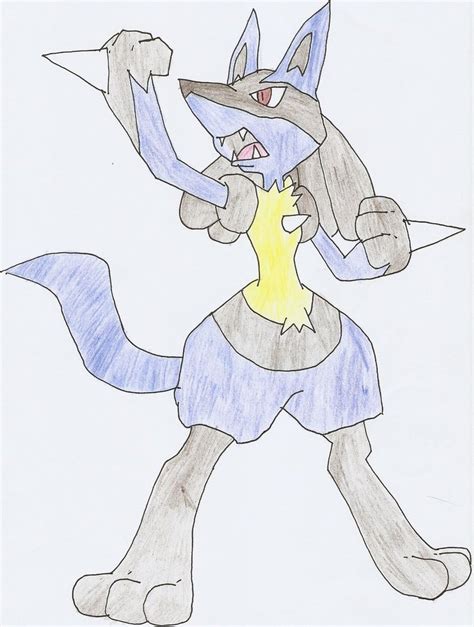 Pokemon Lucario Drawing at GetDrawings | Free download