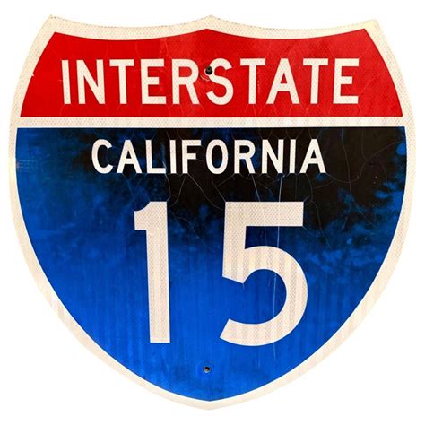 California Interstate 15 Freeway Sign For Sale at 1stDibs | interstate ...