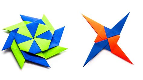 How to make 8 pointed transforming ninja star - Origami ninja star ...