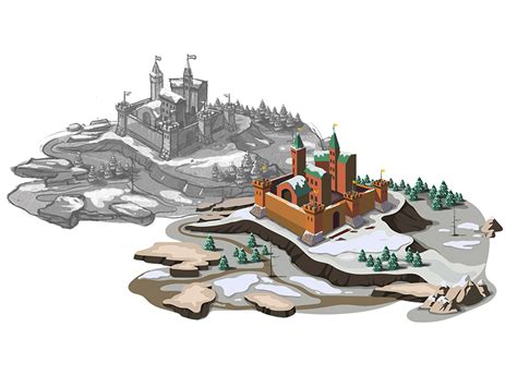 Teutonic castle island map by 2d vill on Dribbble