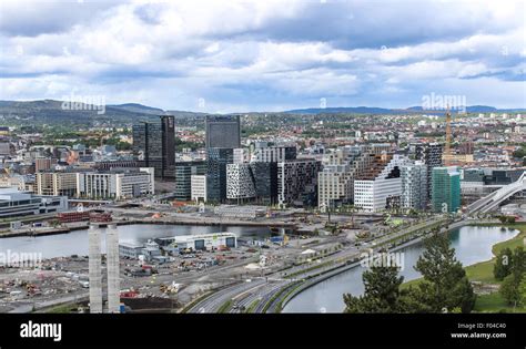 The skyline of Oslo, Norway Stock Photo - Alamy