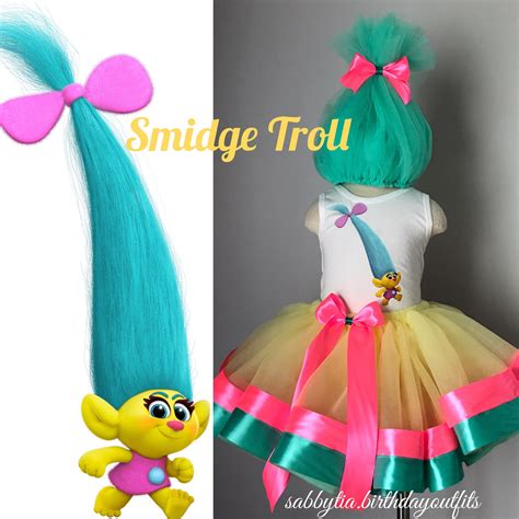 Smidge Troll Tutu Outfit Trolls costume Trolls tutu Trolls | Etsy