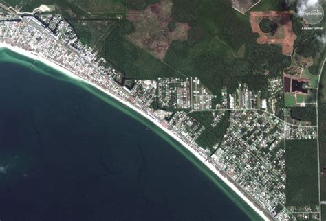 Satellite Imagery: Hurricane Michael Aftermath in Mexico Beach, Florida ...