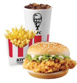 Classic burger meal - KFC