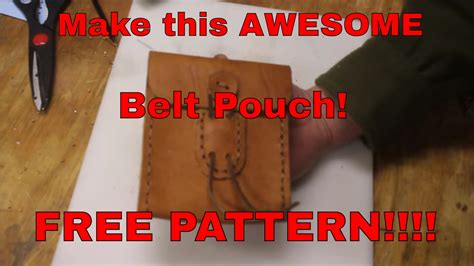 DIY Simple Leather Belt Pouch with FREE Pattern | Doovi