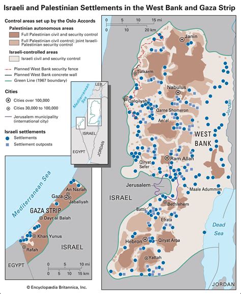 West Bank Map Settlements