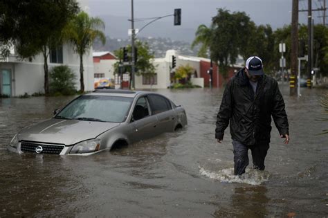 Pacific storm that unleashed coastal flooding pushes across Southern ...