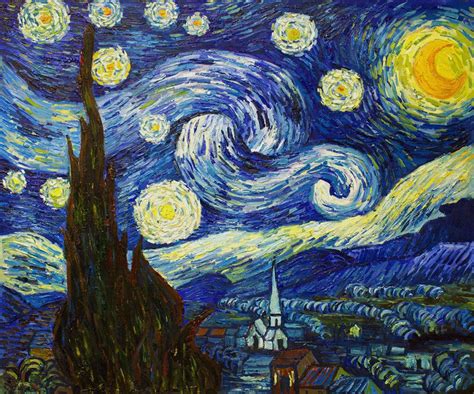 Find new online shopping Rising Moon Vincent Van Gogh 20"x26" Art on ...