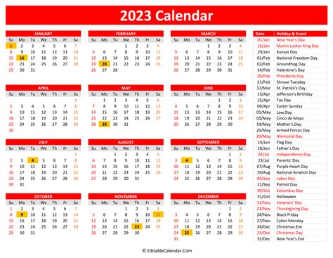 free 2023 calendar free printable online - 2023 free calendar pdf free ...