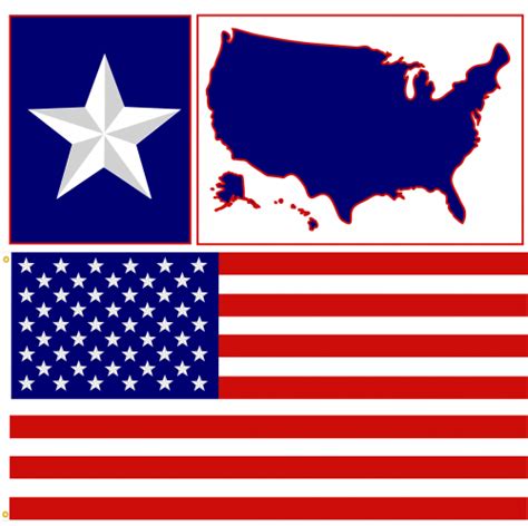 USA Flag and Country Map - KidsPressMagazine.com