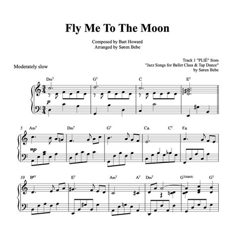 Fly Me To The Moon (in 3/4) - Piano Sheet Music (PDF)