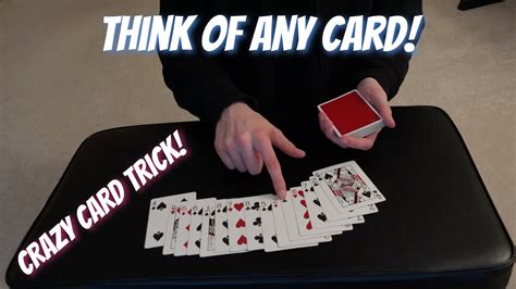 Crazy "THINK OF A CARD" Trick! Performance/Tutorial - YouTube