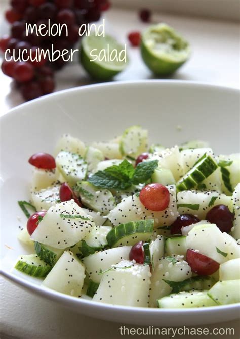 Melon and Cucumber Salad - The Culinary Chase