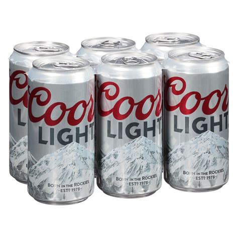 Coors Light Beer - 6pk/12 fl oz Cans (With images) | Beer, Coors light ...