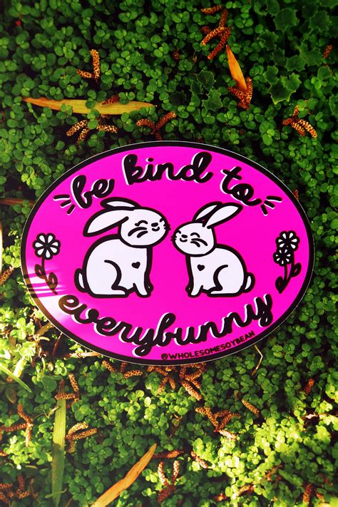 Vegan Sticker Pack Vegan sticker deal bunny sticker | Etsy