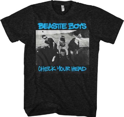 Beastie Boys Check Your Head Album Cover Artwork Men's Black T-shirt