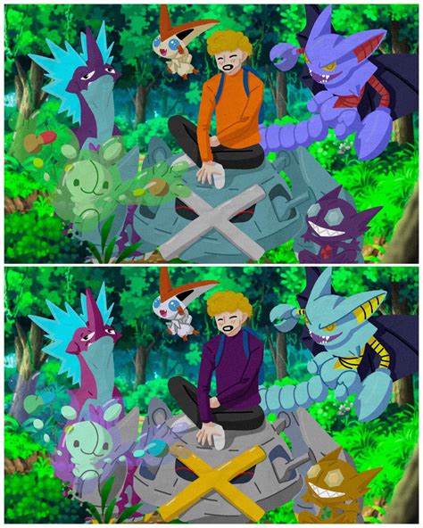 I made some fan art with me and a team of my favourite Pokemon, along ...