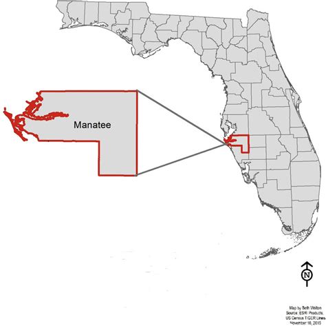 Manatee County Map