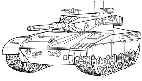 Free Coloring Pages Army Tanks