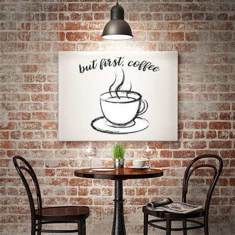 But First, Coffee. - Canvas Print