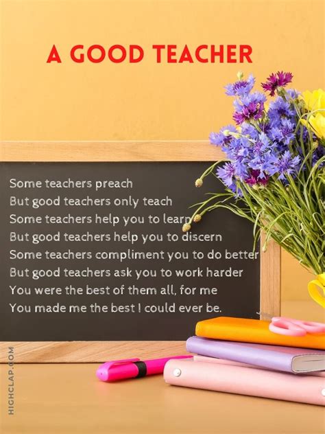 Poem For Teachers Day Celebration Thank You Poem For Teachers Poem On ...