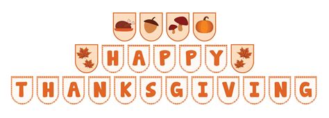 Free Printable Happy Thanksgiving Banner Printable - Templates ...