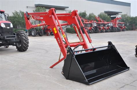 TZ04D Farm Tractor Attachments , 0.16m3 Tractor Front End Loader Bucket