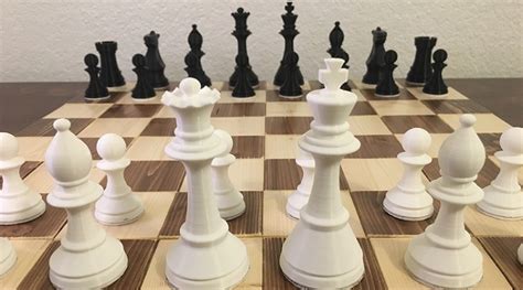 3D Printed Chess Set With Full Sized And Weighted Pieces – Props And Armor