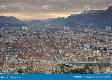 La Bastille Grenoble stock photo. Image of tour, city - 15256824